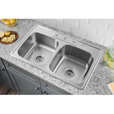 China Without Newer Faucet Stainless Steel Kitchen Sink Deep Double Bowl Sink for sale