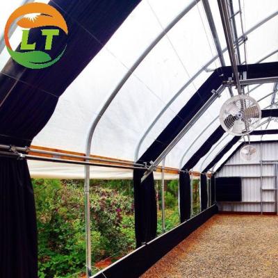 China Transparent Agricultural Greenhouse for Mushroom Farming Length 30-100m or Customized for sale