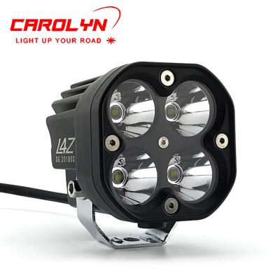 China Aluminum Hot Selling 1PCs/Pairs Lamp 10V-85V Auto Parts Fog Spot Light Mirror Bi LED Headlight E-bike 12W Motorcycle for sale