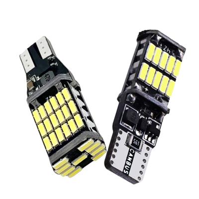 China T10 T15 4014 45SMD LED warning canbus daytime running error free auto light DC12 white ignition for sale