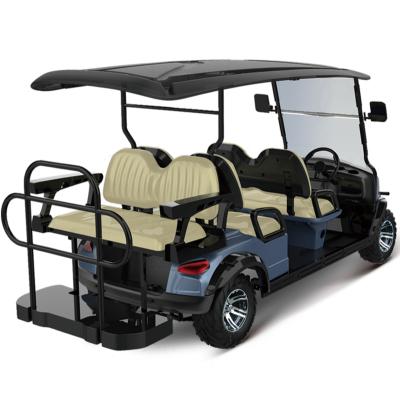 China OEM ODM 5KW 10 Inch Screen Mini 6 Person Golf Cart 4 Wheel Disc Brake 28MPH Off Road Max Golf Cart Club Car 23*10.5-12 for sale