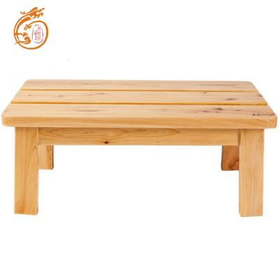 China Durable Waterproof No-slip Shower Mat Bench Wooden Foot Rest for sale