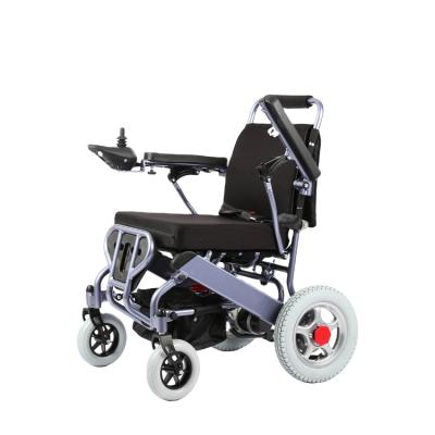 China Aluminum alloy ultra light wheelchair manual fold handicapped electric wheelchair scooter for sale