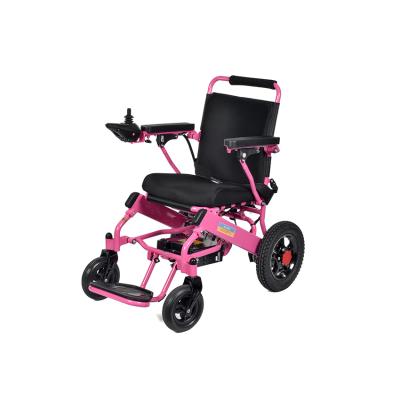 China Aluminum Alloy Medical Supplies USA Power Wheelchair Scooter Folding Electric Powered Wheelchair for sale