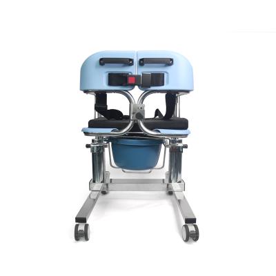 China Active Manual Lift Commode Chair Multifunctional Wheelchair Wheelchairs With 150kgs/300lbs Bedpan for sale