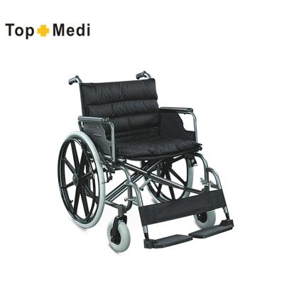 China Topmedi 2021 Portable Disabled Light Weight Steel Wheelchair Hot Sale for sale