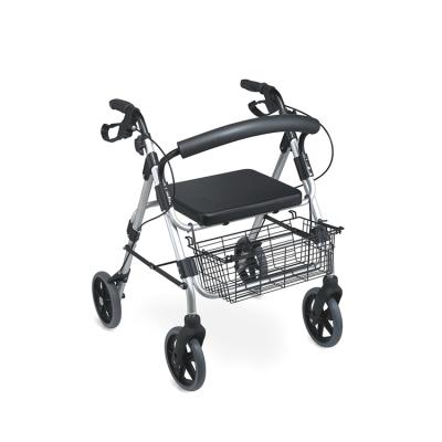 China 2021 Walker Topmedi foldable aluminum rollater parts walker for adult with basket for sale