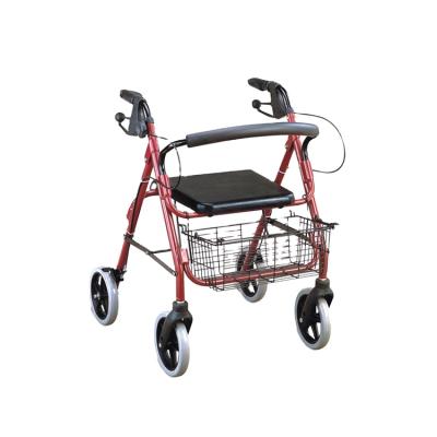 China 2021 Topmedi Walker Rollater Parts Disability Foldable Aluminum Forearm Walker Aid for sale