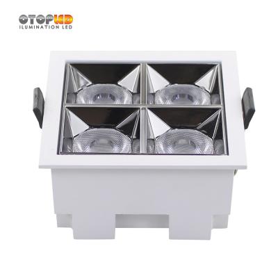 China RECESSED 9W Recessed Linear Light Energy Saving Recessed Downlight Square Four Head for sale