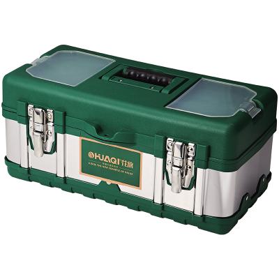 China Heavy Duty High Quality Manufacturer Stainless Steel Portable Toolbox Case Carrying Tool Box with Aluminum Handle for sale