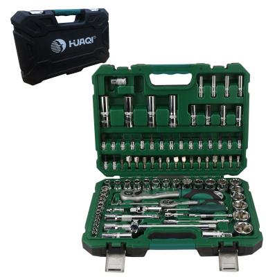 China Duarble 94 Pcs Professional Household CR-V Socket Wrench Set Kit Box Hand Tool Set for sale