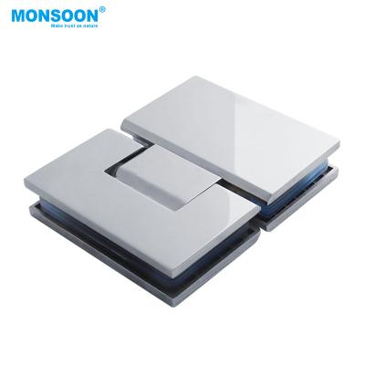 China MONSON Hardware Modern Frameless Frameless Framed Hidden Glass Pivot Door Mirror Shower Screen Hinges for sale