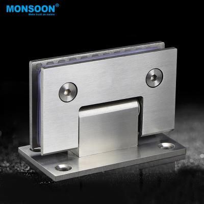 China MONSON Hardware Modern Frameless Framed Hidden Glass Mirror Shower Door Pivot Hinge for sale