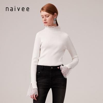 China Naivee Autumn Korean Style Fashion Design Women Pullover Breathable Sweater for sale