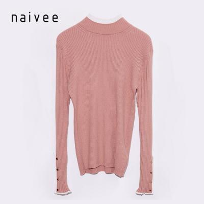 China Naivee Breathable Winter Women Pullover Cozy Knitted Sweater For Winter Wear for sale