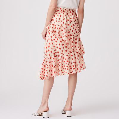 China Naivee Breathable Summer Women Skirt Ladies Floral Skirt for sale