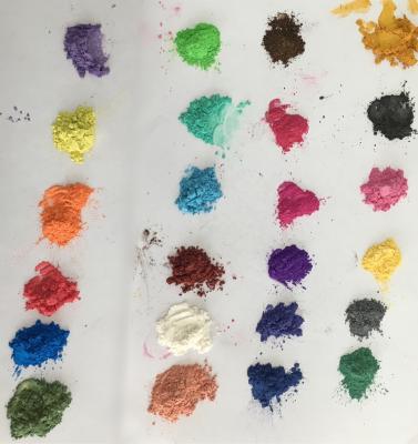 China 24 colors mica powder for soap making dyes for sale