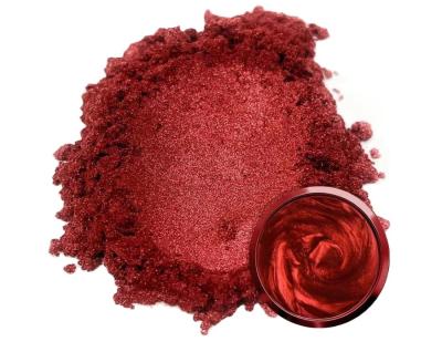 China Deep Red Metallic Pigment For Epoxy Resin Pigment Mica Powder for sale