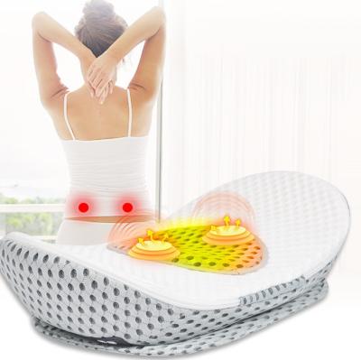 China Anti-Static Adjustable Refillable Orthopedic Pillow Refillable Hot Compress Memory Foam Lumbar Support Pillow Lumbar Back Cushion for sale