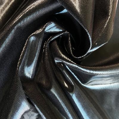 China Antistatic All Over Gold Foil Print Satin Bronzing Print Satin Fabric for sale