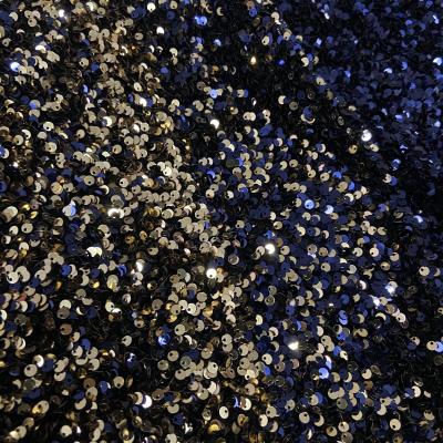 China Anti Static All Over Sequin Tulle Sequin Embroidery Fabric for sale