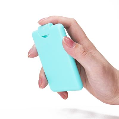 China Colorful 20Ml Cleaning Products Card Perfume Bottle Empty Spray Bottle Plastic Credit Card For Hand Sanitizer Pocket Spray Bottle for sale