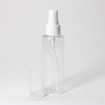 China 250Ml Cleaning Products Flat Shoulder Mist Spray PET Bottle Plastic Fine Cosmetics Toner Spray Empty Bottle Packaging for sale