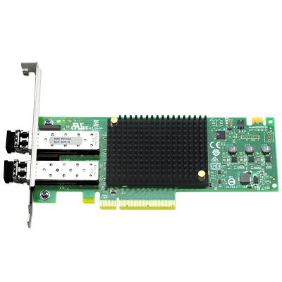 China Server Emulex 16G HBA Fiber Channel Card Dual Port PCIe Full Size LPe31002 16G HBA Card for sale