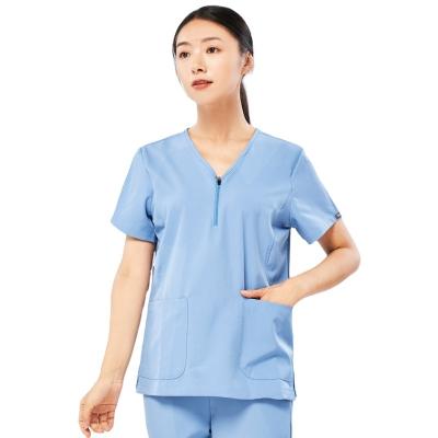 China Comfortable Breathable Scrubs Women Nurse Uniforms Scrubs Sets Fashionable Hospital Uniform Vendors Customized Nursing Scrubs for sale