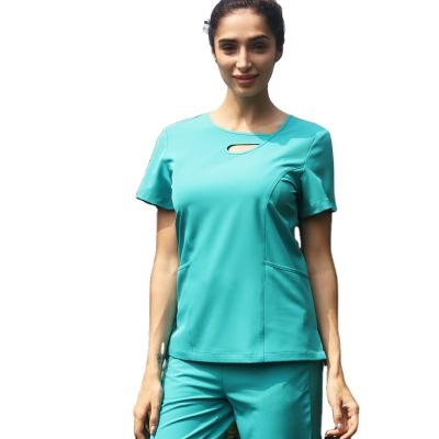 China Fashionable Comfortable Breathable Scrubs Walkers Nursing Uniformes De Hospital Scrubs Stretch Uniform Sets Wholesale Nurse Scrubs Custom Uniform for sale