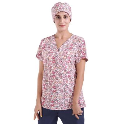 China Breathable Comfortable Medical Uniforms Hospital Scrub Uniforms Sets Fashionable Nurse Nursing Clothes Wholesale Copy Scrub Uniforms For Women for sale