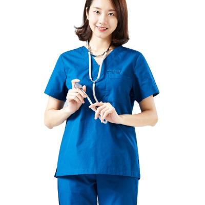 China Good Price Medical Unform New Product Unisex 4 Color V-Neck Scrub Nursing Uniforms Sets for sale