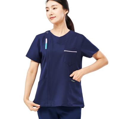 China Low Price Top Quality Medical Unform Multi Pocket Breathable Scrub Dirt Resistant Uniforms Sets for sale