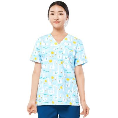 China Medical Medical Unform Scrubs Wholesale Hospital Nurse Uniforms Comfortable Fashion Printing Scrubs Superior for sale