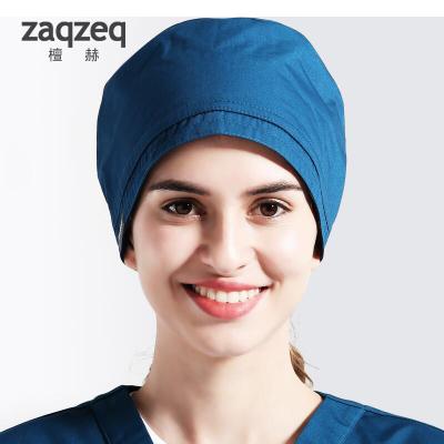 China High Quality Adjustable Nurses Scrub Hats Medical Scrub Covers Custom Made Unisex Nurse Accessories Caps for sale