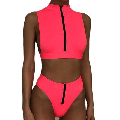 China AIFUN 2020 Breathable High Cut Shiny Pretty One Piece Swimsuit for sale