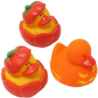 China Custom Baby Bath Toy AIFUN Halloween Fancy Novelty Bath Toy Assorted Rubber Duckies for sale