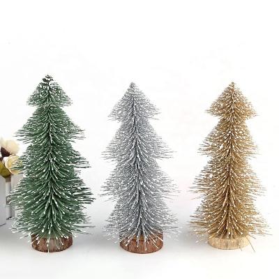 China Plastic Artificial Christmas Tree Ornaments Christamas Decoration Factory Hot Sale High Quality Various Small Mini Sizes for sale