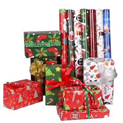 China Rustproof Hot Sale Holiday Supplies Wholesale Custom Christmas Paper Festival Props Christmas Gift Wrapping Paper Sheet for sale