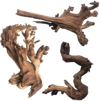 China Stocked Natural Aquarium Driftwood Wooden Aquarium Decor Drift Sticks Accessories Decoration Fish Tanks for sale