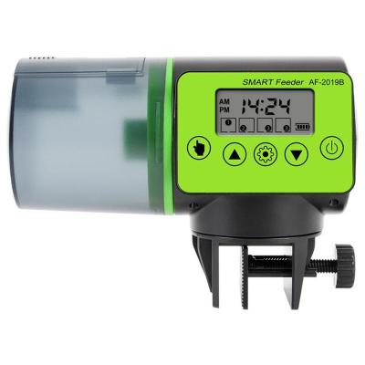 China Aquarium Smart Conductive Automatic Fish Food Timer Dispenser Digital Stocked Feeding LCD Display For Fish Tank for sale