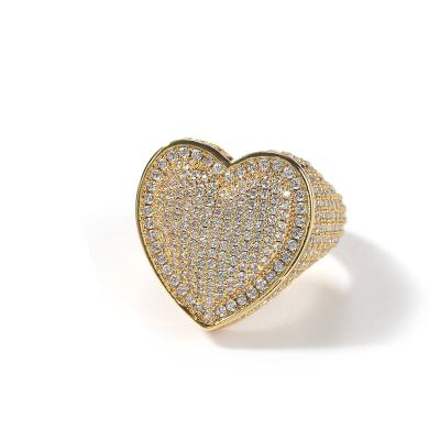 China Promotional Fashion Durable Ring Hip Hop Punk Jewelry from Diamond Heart Shape Ring Luxury from China Products for sale