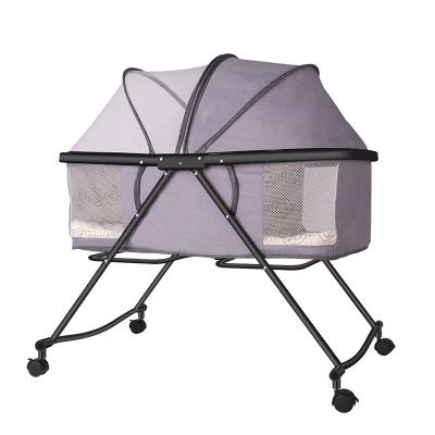 China 9kgs Soft Breathable Environmental Friendly Folding Crib for sale