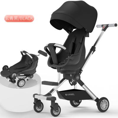 China Germany 4 Stroller Luxury Baby Carriage Portable Carry Baby Travel Iron Retractable Handle for sale