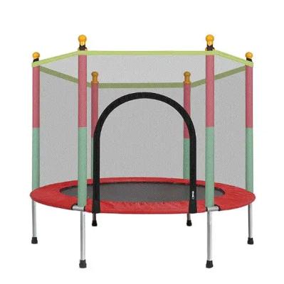 China With Protective Net Child Play Toy Gift Interactive Trampoline for Boys and Girls Durable Outdoor Trampoline for sale