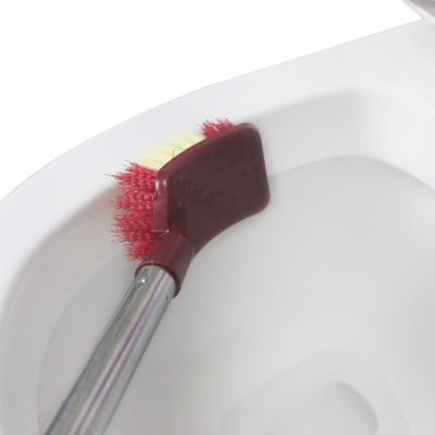 China Supplier Stainless Steel Long Handle Toilet Brush Durable Convenient Cheap Home Brush Hockey Brush For Cleaning for sale