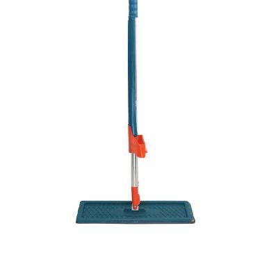 China Durable 360 ​​Rotating Brooms Cheap Price No Hand Washing Comfortable Handle Flat Main Broom Cotton Replaceable Head For Cleaning Floor for sale