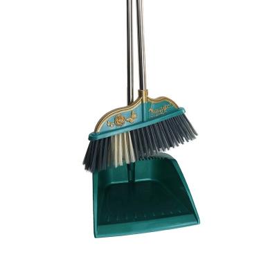 China Factory direct sales low price high quality broom and dustpan set set with long handle for home cleaning for sale