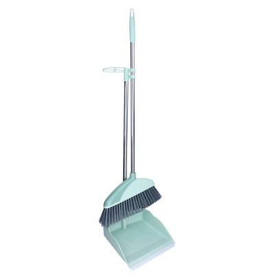 China Factory direct sales stainless steel pp mop magic sweeper brooms floor and brush dust pan and mop quick cleaning set for sale