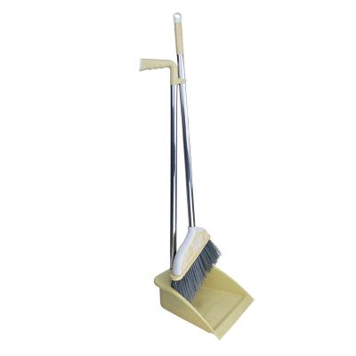 China Factory Direct Sales SAIWEN Long Handle Dust Pan&Broom Set Broom And Dustpan Set for sale